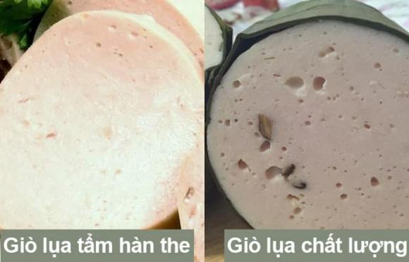 giò chả, giò chả có hàn the, hàn the, kiến thức
