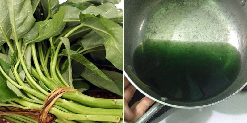 Dấu hiệu nhận biết rau muống 