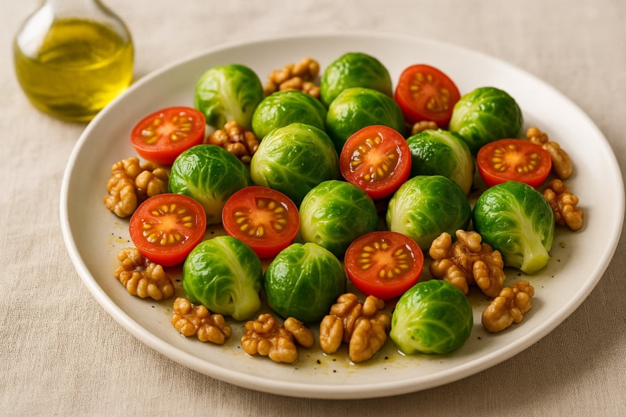 Bắp cải tí hon không chỉ bổ dưỡng mà còn dễ chế biến thành các món ăn ngon miệng, hấp dẫn.