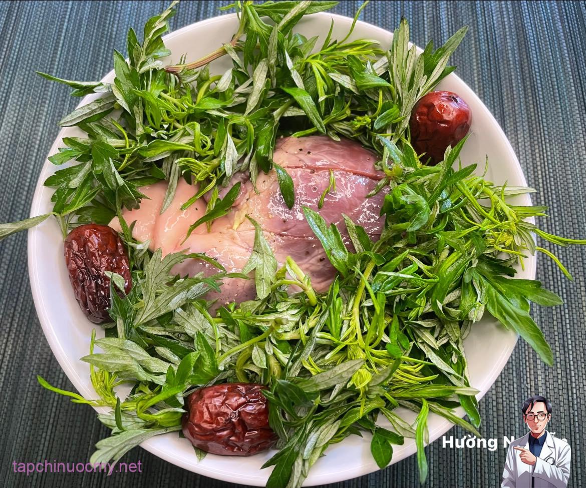 Bộ phận độc nhất vô nhị của con heo, ăn nhiều tốt cho tim và máu, đem hấp với ngải cứu thành món đại bổ - Ảnh 2.